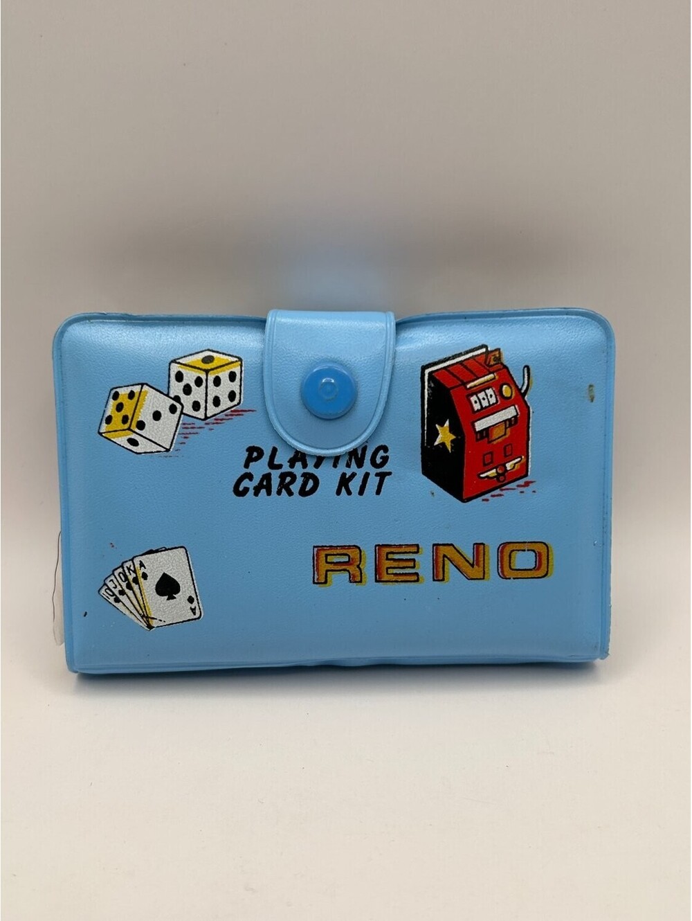 Vintage Reno Nevada Playing Card Kit Hong Kong Vinyl Case